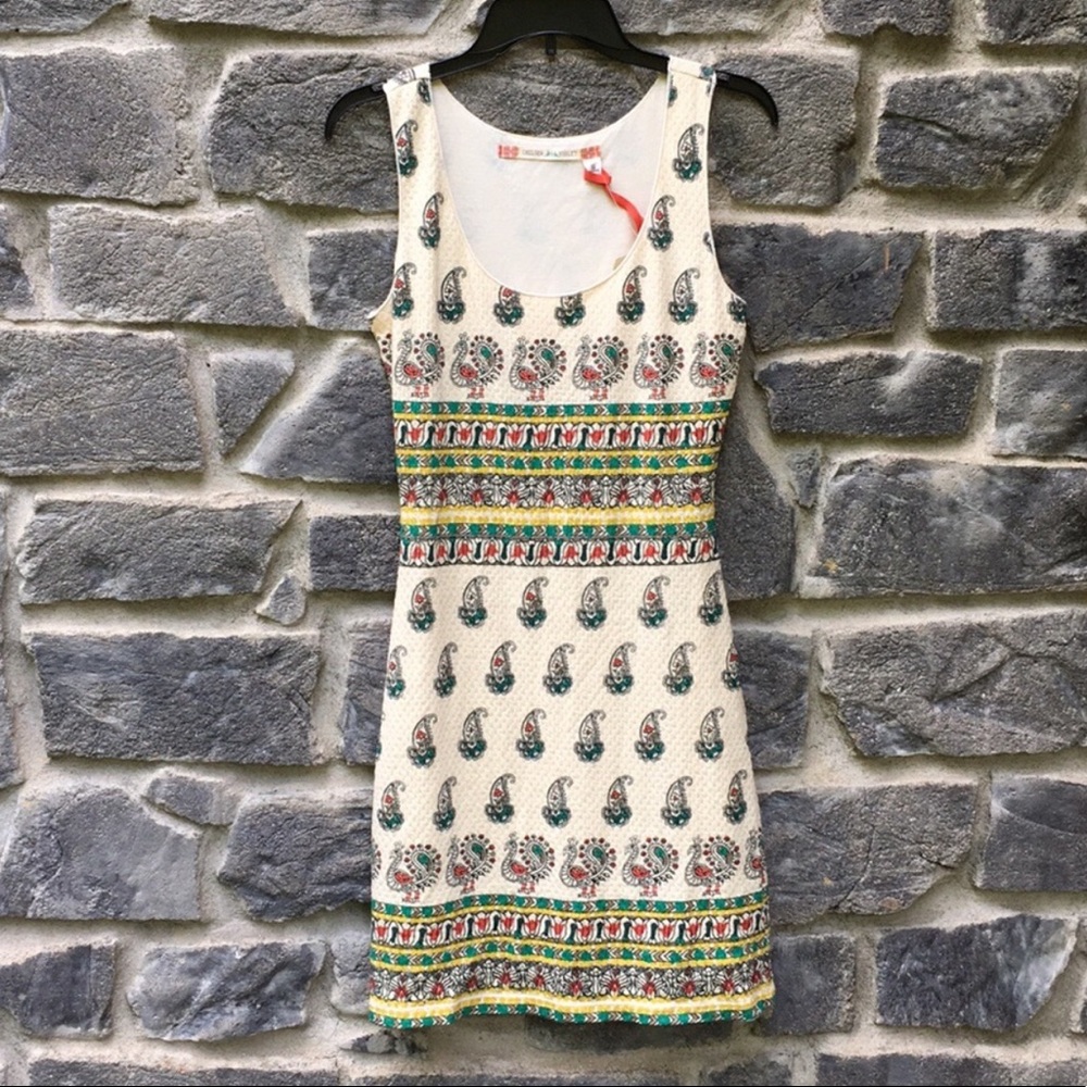 Chelsea & Violet Paisley/Peacock Print Dress